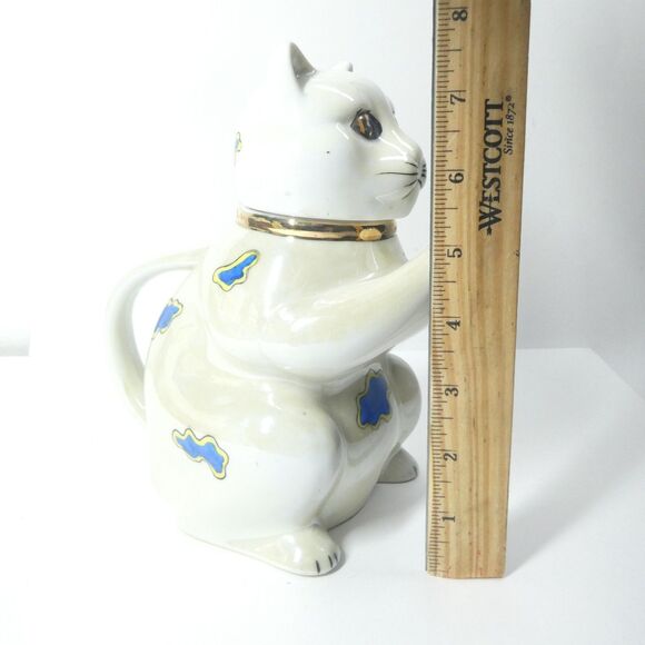 Cat Shaped Teapot Figural Vintage Goldcastle - Picture 5 of 11